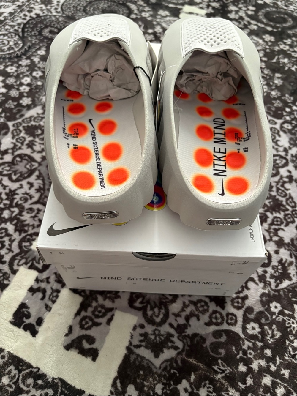 Nike Mind 001 Slides Men Light Smoke Grey - Picture 4 of 7